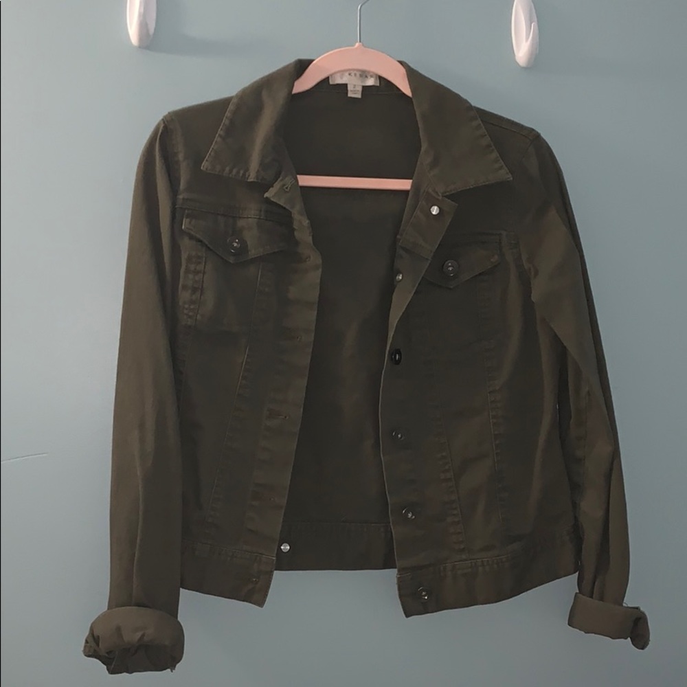Kenar Army Green jean jacket
